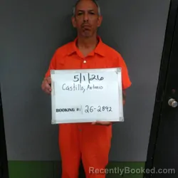 Mugshot of Antonio Gilberto Castillo booked in Sebastian County, Arkansas on May 1, 2026