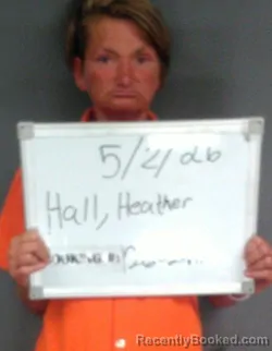 Mugshot of Heather LaDawn Hall booked in Sebastian County, Arkansas on May 1, 2026