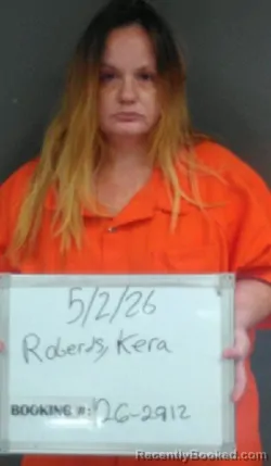 Mugshot of KERA Nicole ROBERDS booked in Sebastian County, Arkansas on May 1, 2026