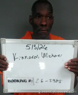 Mugshot of Michael Demond Kinnard booked in Sebastian County, Arkansas on May 4, 2026