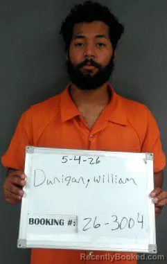 Mugshot of William Dunigan booked in Sebastian County, Arkansas on May 4, 2026