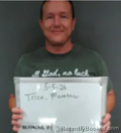 Mugshot of MATTHEW ABBOTT TRICE booked in Sebastian County, Arkansas on May 5, 2026