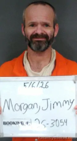 Mugshot of Jimmy Joshua Morgan booked in Sebastian County, Arkansas on May 6, 2026