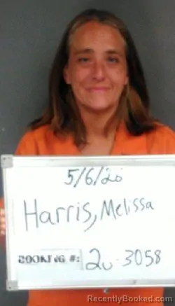 Mugshot of Melissa Danielle Harris booked in Sebastian County, Arkansas on May 6, 2026