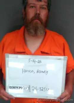 Mugshot of Randy Horton booked in Sebastian County, Arkansas on May 14, 2026