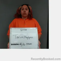 Mugshot of Kaylynn Nicole Tarvin booked in Sebastian County, Arkansas on May 17, 2026