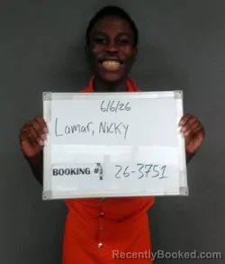 Mugshot of Nicky Curits Third Lamar booked in Sebastian County, Arkansas on June 6, 2026