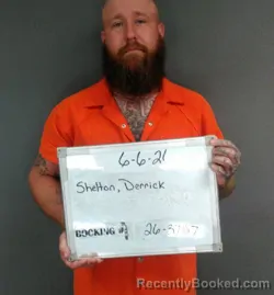 Mugshot of DERRICK ZACHARY SHELTON booked in Sebastian County, Arkansas on June 6, 2026