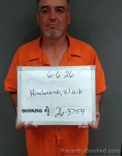 Mugshot of Mark Anthony Hindmarsh booked in Sebastian County, Arkansas on June 6, 2026
