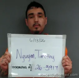 Mugshot of TIMOTHY AUSTIN NGUYEN booked in Sebastian County, Arkansas on June 13, 2026