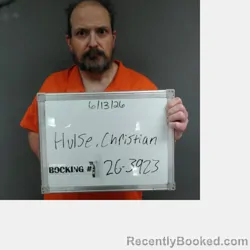 Mugshot of Christian Michael Hulse booked in Sebastian County, Arkansas on June 13, 2026