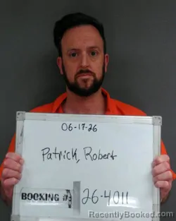 Mugshot of Robert Benjamin Patrick booked in Sebastian County, Arkansas on June 17, 2026