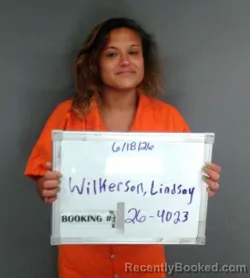Mugshot of Lindsay Taylor Wilkerson booked in Sebastian County, Arkansas on June 18, 2026