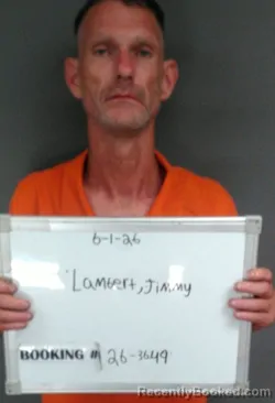 Mugshot of JIMMY DALE LAMBERT booked in Sebastian County, Arkansas on June 19, 2026