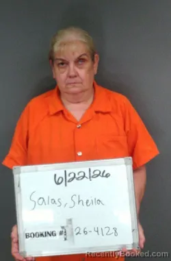 Mugshot of SHEILA SALAS booked in Sebastian County, Arkansas on June 22, 2026