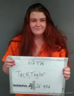 Mugshot of Taylor Denise Tuck booked in Sebastian County, Arkansas on June 23, 2026