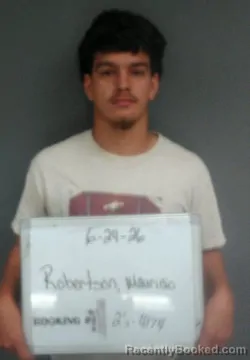 Mugshot of MAURICIO DAVILLA RAMOS ROBERTSON booked in Sebastian County, Arkansas on June 24, 2026