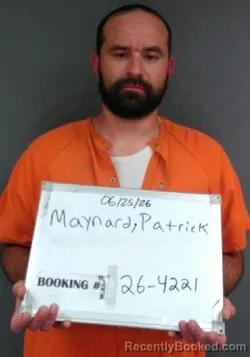 Mugshot of Patrick Lee Maynard booked in Sebastian County, Arkansas on June 25, 2026