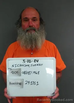 Mugshot of Johnny Anthony Nicholson booked in Sebastian County, Arkansas on June 26, 2026