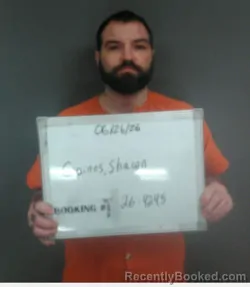 Mugshot of SHAWN ALAN GAINES booked in Sebastian County, Arkansas on June 27, 2026