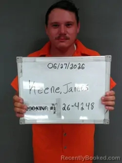 Mugshot of JAMES KEENE booked in Sebastian County, Arkansas on June 27, 2026