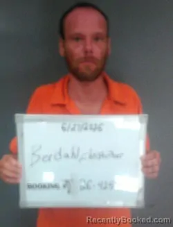 Mugshot of Christopher Kenneth Berdahl booked in Sebastian County, Arkansas on June 27, 2026