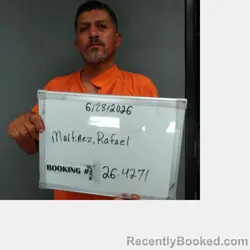 Mugshot of Rafael Lopez Martinez booked in Sebastian County, Arkansas on June 28, 2026