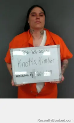 Mugshot of KIMBER NICOLE KNOTTS booked in Sebastian County, Arkansas on June 28, 2026