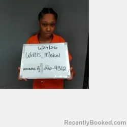 Mugshot of Mekel Shayla Willis booked in Sebastian County, Arkansas on June 29, 2026