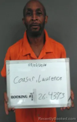 Mugshot of Lawrence Wayne Cousar booked in Sebastian County, Arkansas on July 2, 2026