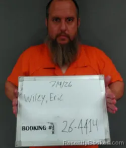 Mugshot of Eric Wayne Wiley booked in Sebastian County, Arkansas on July 4, 2026