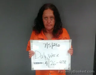 Mugshot of VALERIE SUZANNE DALY booked in Sebastian County, Arkansas on July 5, 2026