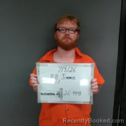 Mugshot of JIMMIE ISAAC NICHOLAS HILL booked in Sebastian County, Arkansas on July 5, 2026