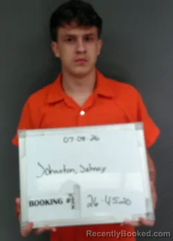 Mugshot of Johnny Ray Johnston booked in Sebastian County, Arkansas on July 8, 2026