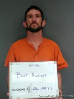 Mugshot of Robert Mack Barr booked in Sebastian County, Arkansas on July 10, 2026