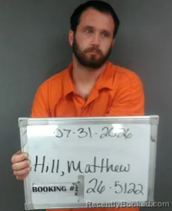 Mugshot of Matthew Jacob Hill