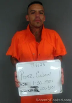 Mugshot of Gabriel George Perez