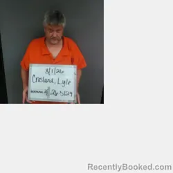 Mugshot of Lyle Graham Crosland booked in Sebastian County, Arkansas on July 31, 2026