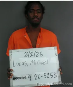 Mugshot of Michael Dewayne Lucas booked in Sebastian County, Arkansas on August 1, 2026