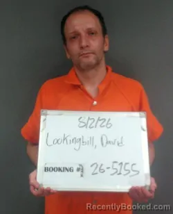Mugshot of David Neal Lookingbill booked in Sebastian County, Arkansas on August 1, 2026