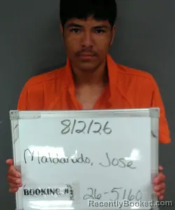 Mugshot of Jose Guadalupe Maldonado booked in Sebastian County, Arkansas on August 2, 2026