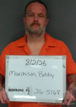 Mugshot of Bobby Joe Murchison booked in Sebastian County, Arkansas on August 2, 2026