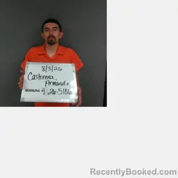 Mugshot of Armando Castorena booked in Sebastian County, Arkansas on August 3, 2026