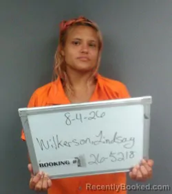 Mugshot of Lindsay Taylor Wilkerson booked in Sebastian County, Arkansas on August 4, 2026