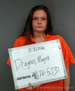 Mugshot of Magen Cassandra Dragoo booked in Sebastian County, Arkansas on August 8, 2026