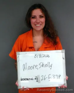 Mugshot of Shelly Ray Moore booked in Sebastian County, Arkansas on August 8, 2026