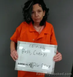 Mugshot of Cheryl Lynne Boss booked in Sebastian County, Arkansas on August 18, 2026