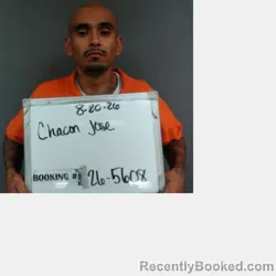 Mugshot of Jose Guadalupe Chacon booked in Sebastian County, Arkansas on August 20, 2026