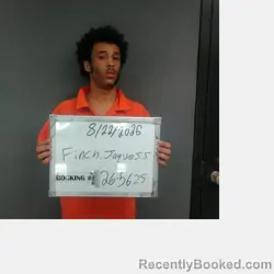 Mugshot of Jaquess Trevone Finch booked in Sebastian County, Arkansas on August 21, 2026