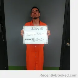 Mugshot of Cesar Ramiro Ramirez booked in Sebastian County, Arkansas on August 22, 2026
